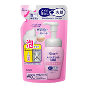 Biore face wash that removes make-up with moisturizing foam refill 140ml