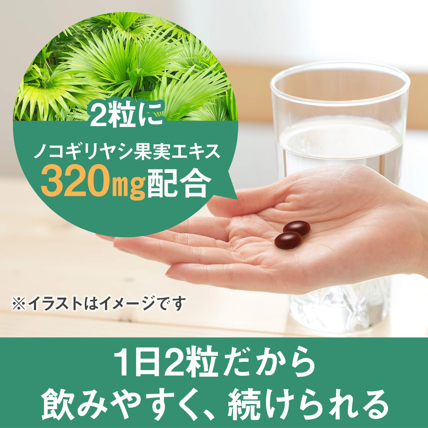 디아나츄라 톱 야자 120알 (60일분) 아사히 사프리 Dear-Natura 국내 공장에서 생산 1일 2알 기준