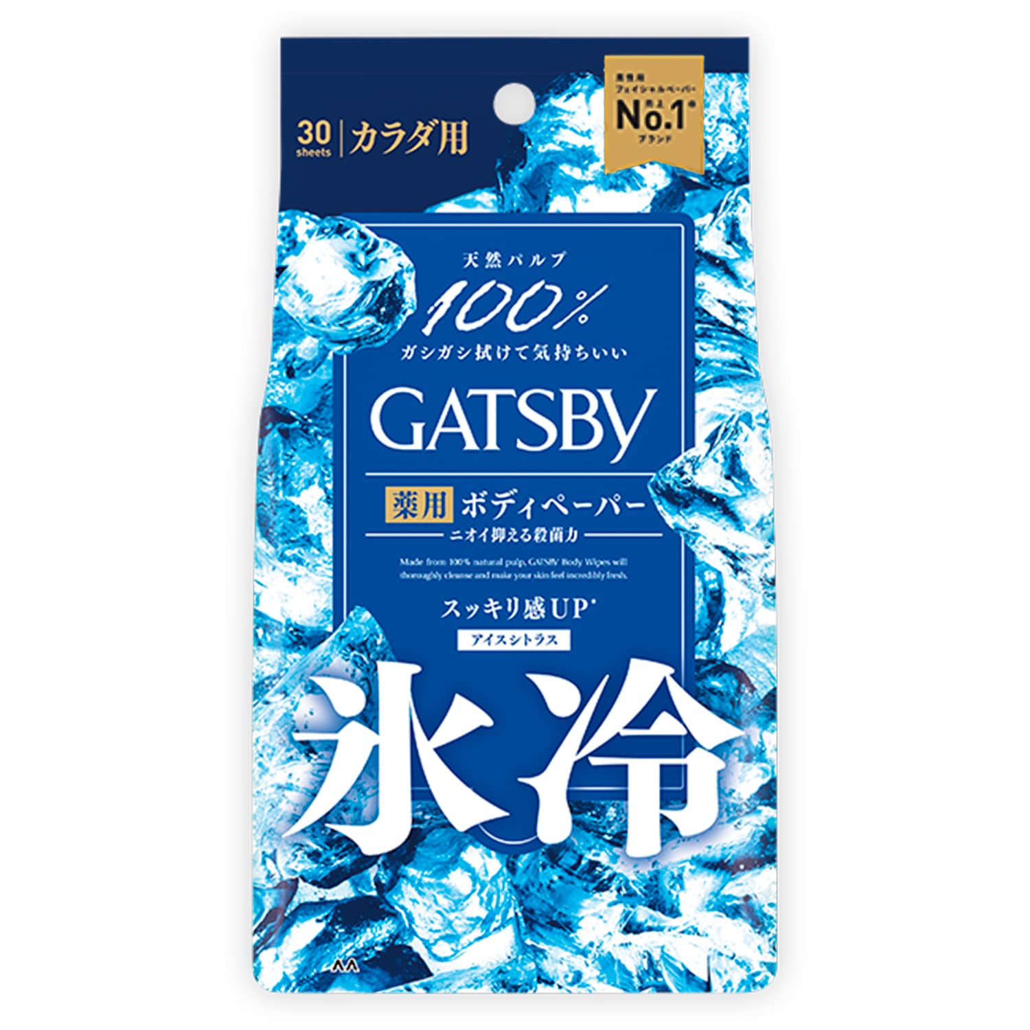 Mandom Gatsby Ice Deodorant Body Paper Ice Citrus Value