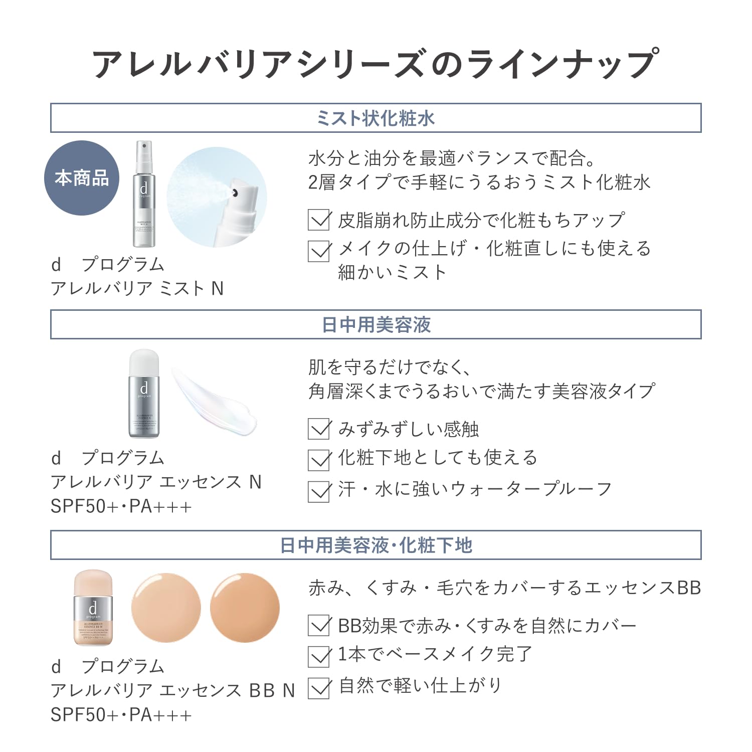 d program 乳液过敏屏障喷雾 N 57ml 花粉粗糙皮肤无香料 d program