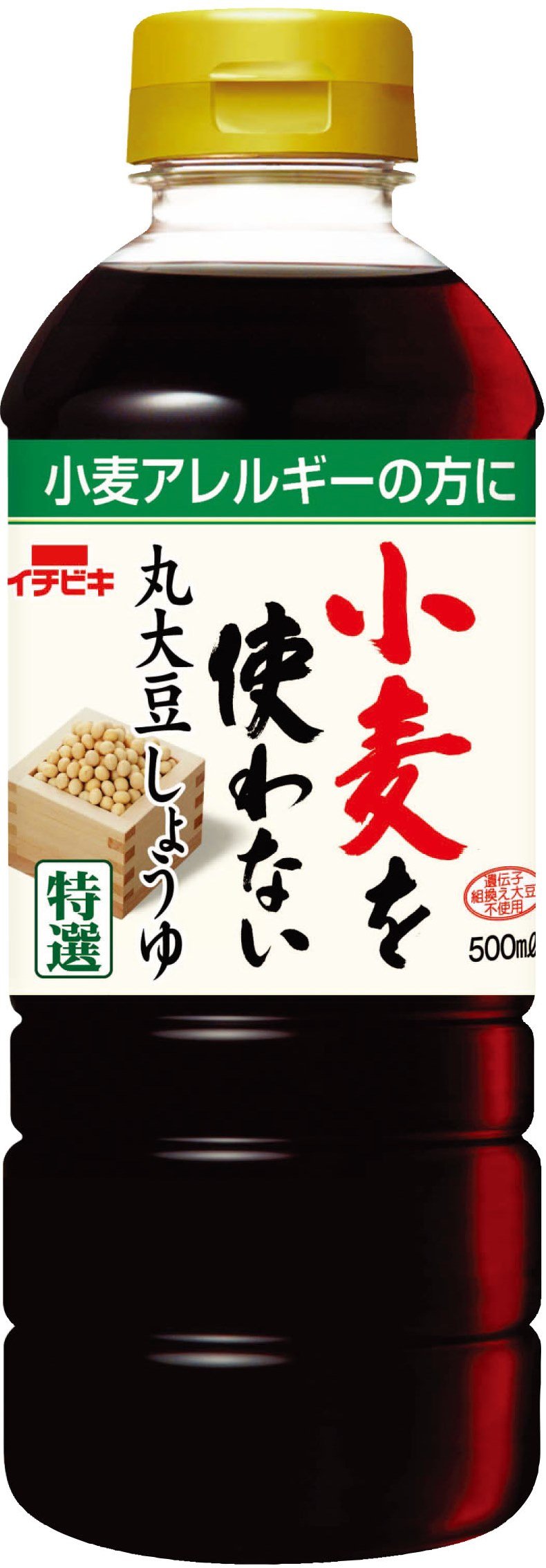 이치비키 밀을 사용하지 않는 통간장 간장 500ml×2개 글루텐 프리 밀 불사용 간장