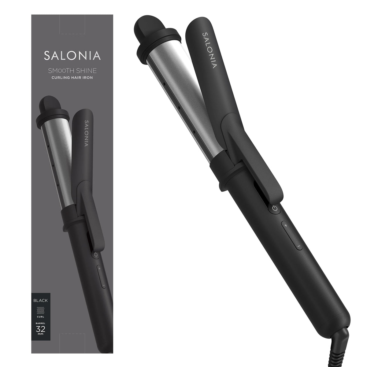 SALONIA Máy uốn tóc Smooth Shine 32mm SAL23106BK Đen
