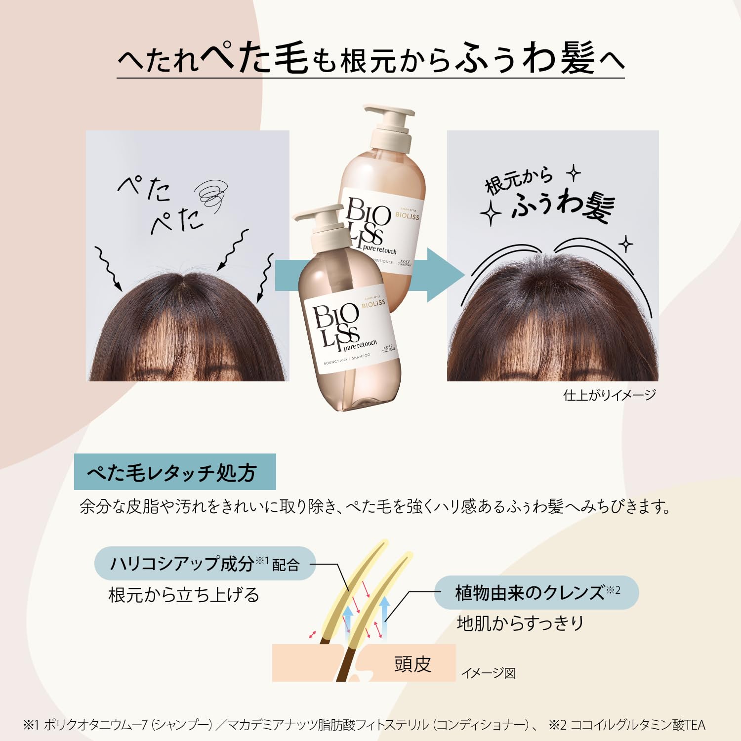 SALON STYLE Biolis Pure Retouch Peta Fuwa Hair Conditioner 480mL Airy Type Soft