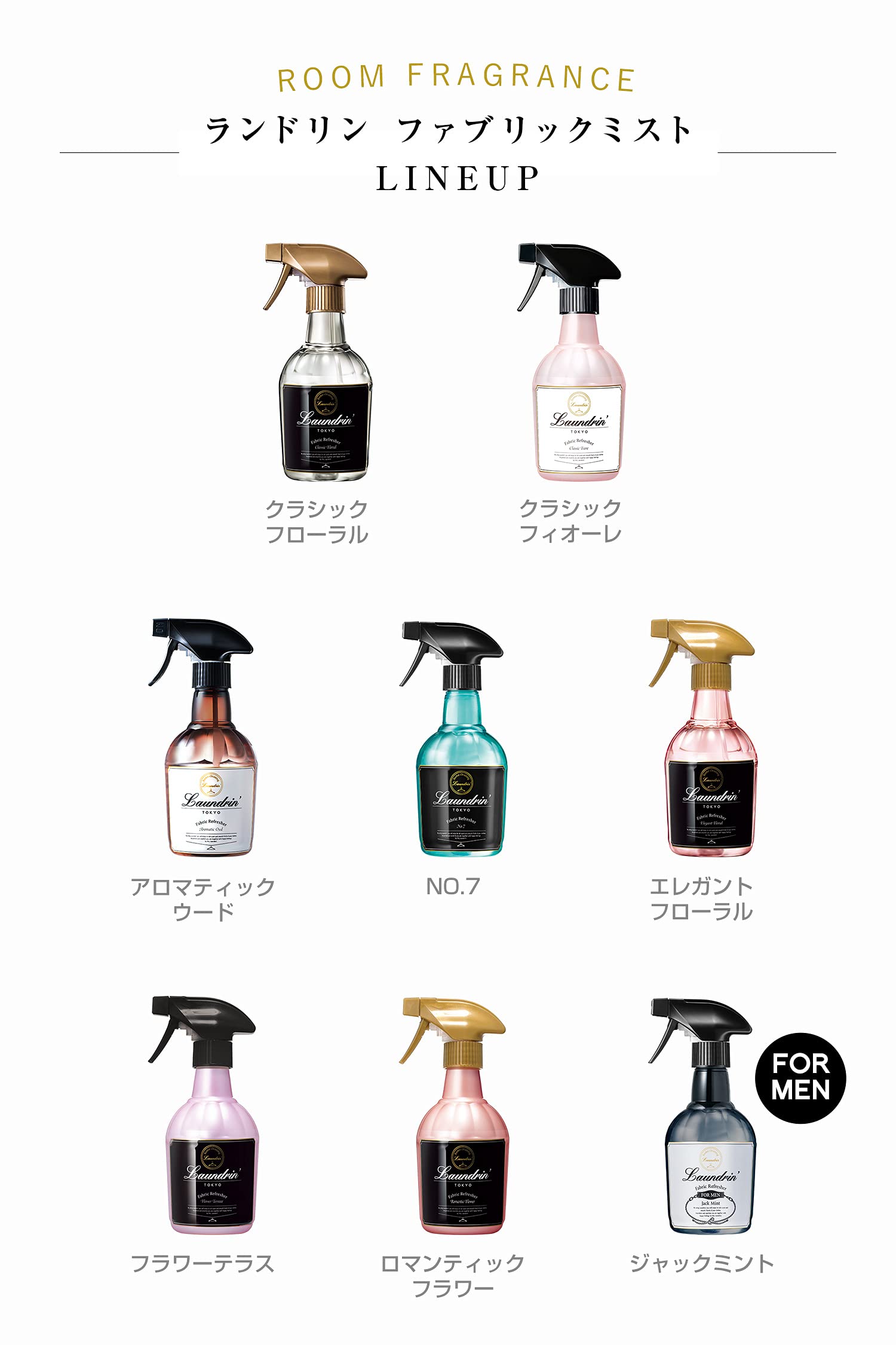Xịt Khử Mùi Laundrin' Fabric Mist Classic 370ml