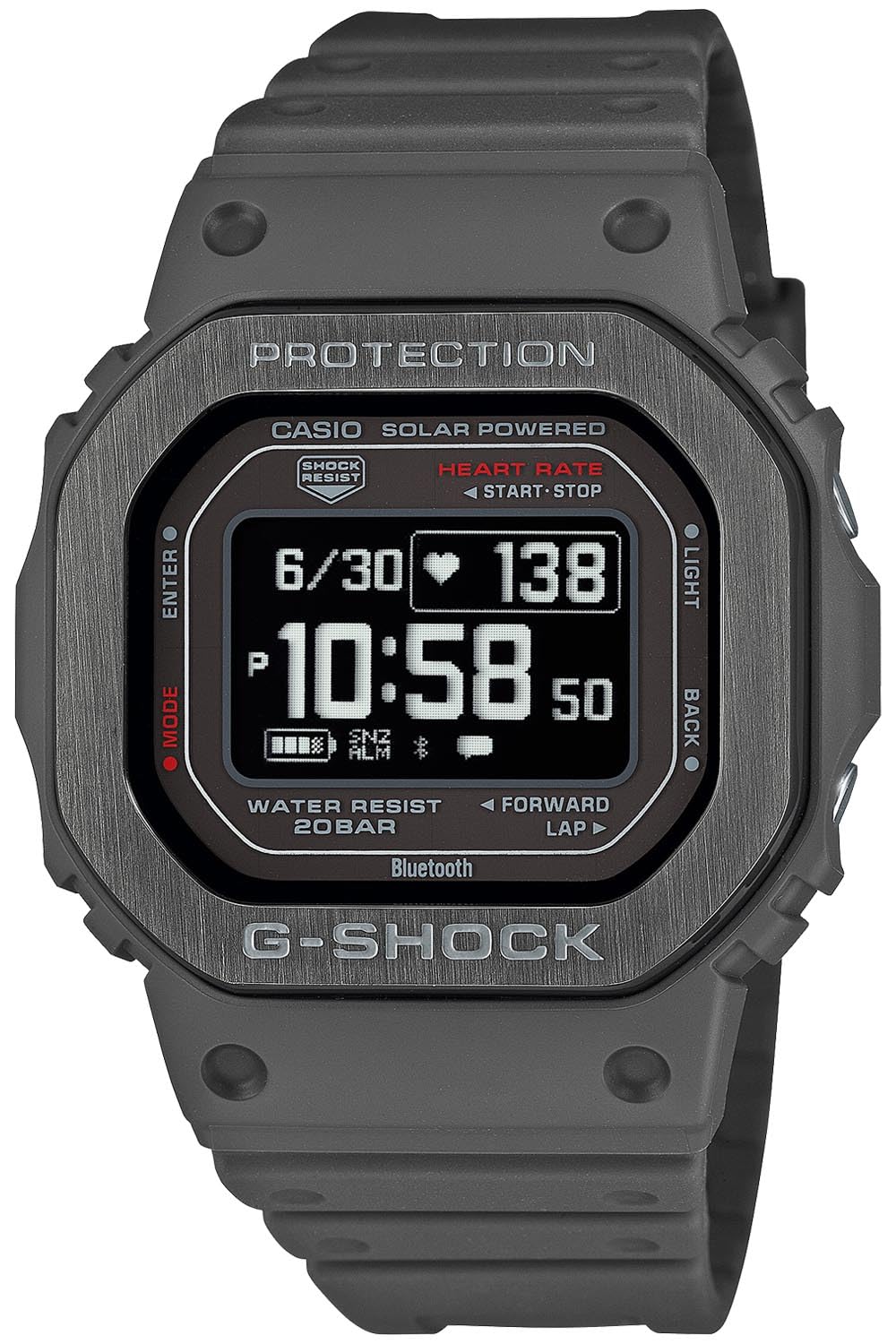 [카시오] 손목시계 지쇼크[국내 정규품] G-SQUAD 심박계 Bluetooth 탑재 DW-H5600MB-8 JR 맨즈 그레이