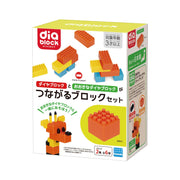 Kawada Diamond Block Connecting Block Set for Ages 1.5 and Up Block Toy ND-18