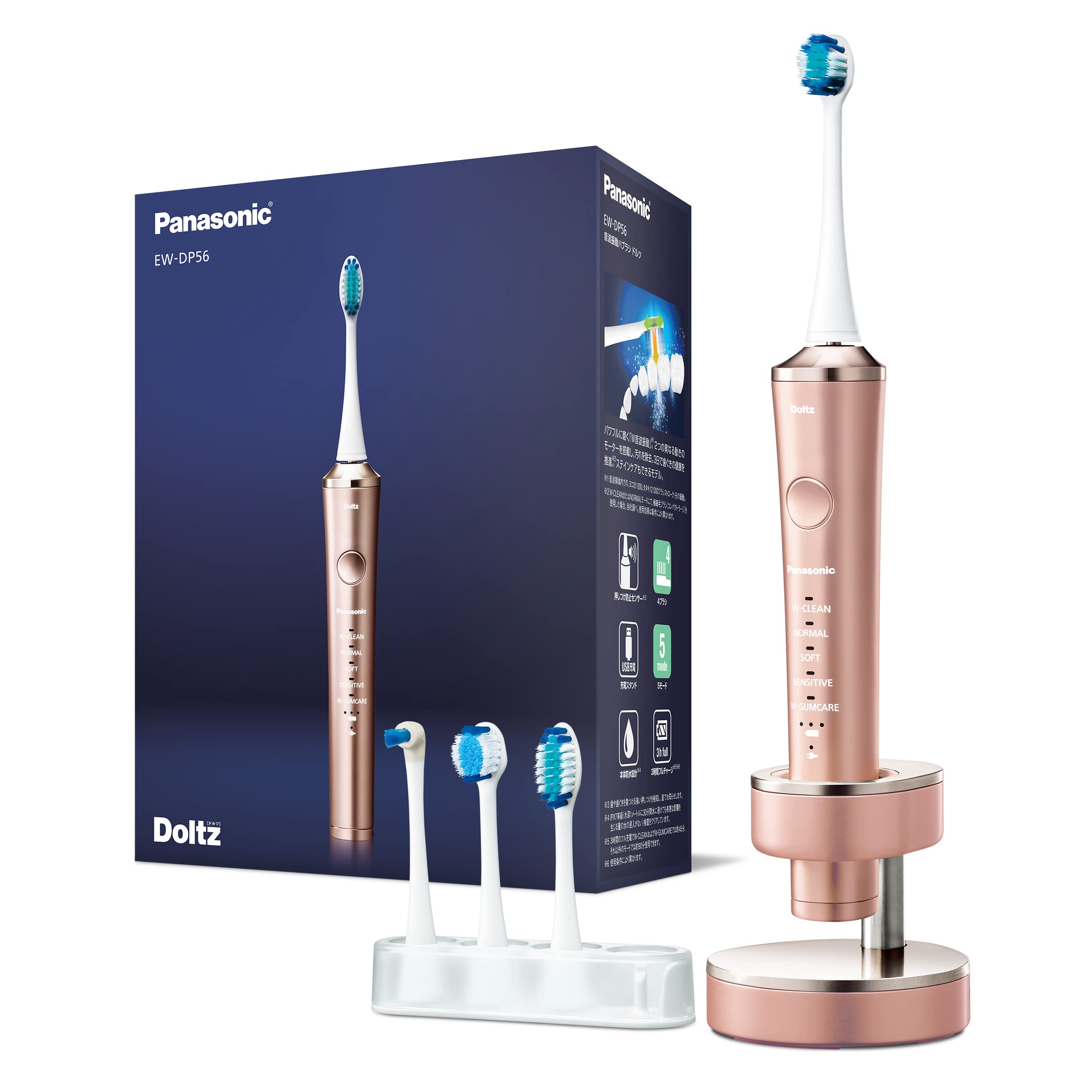 Panasonic Electric Toothbrush Dolts High Grade Model Pink EW-DP56-P