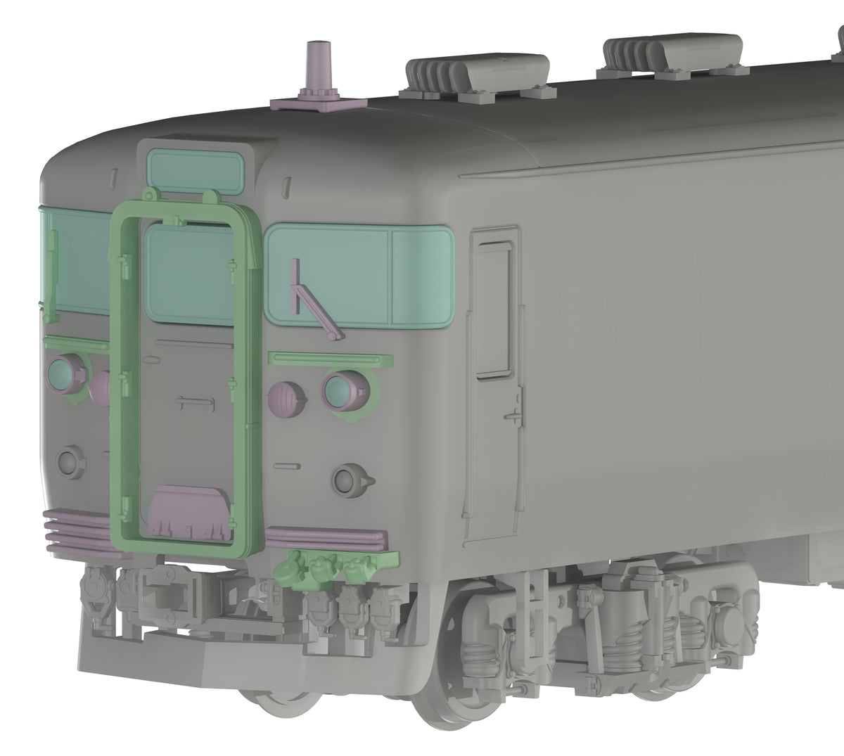 PLUM 1/80 急行・近郊型用シールドビーム・鉄仮面化パーツセット PP273