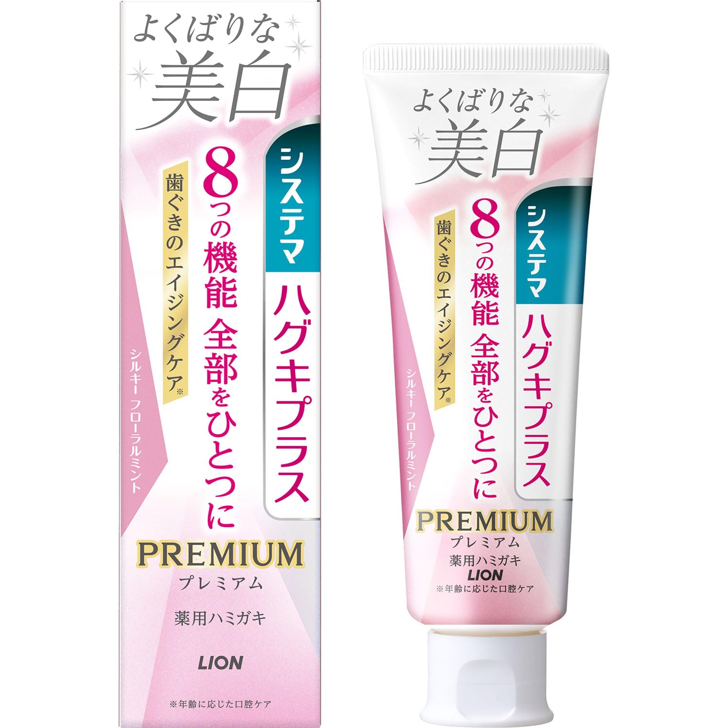 Systema Hugki Plus Premium Toothpaste Perfect Whitening Silky Floral Mint 95g Quasi-drug