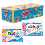 Taprich [Refill baby wipes] Goon skin-friendly baby wipes 840 sheets (70 sheets x 12 pieces) [Sold in case]