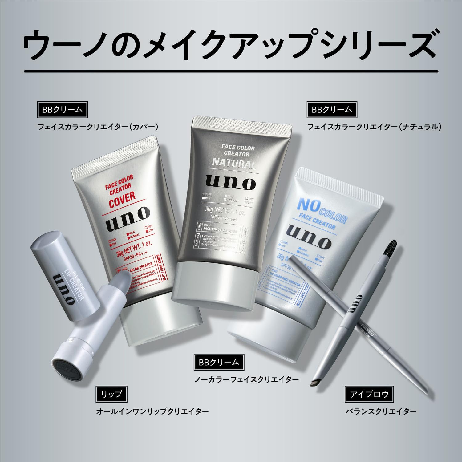 Uno all-in-one lip creator <Lip balm> 2.2g Unscented Moisturizing Shine Rough Dry Men's Increases complexion Beautiful skin