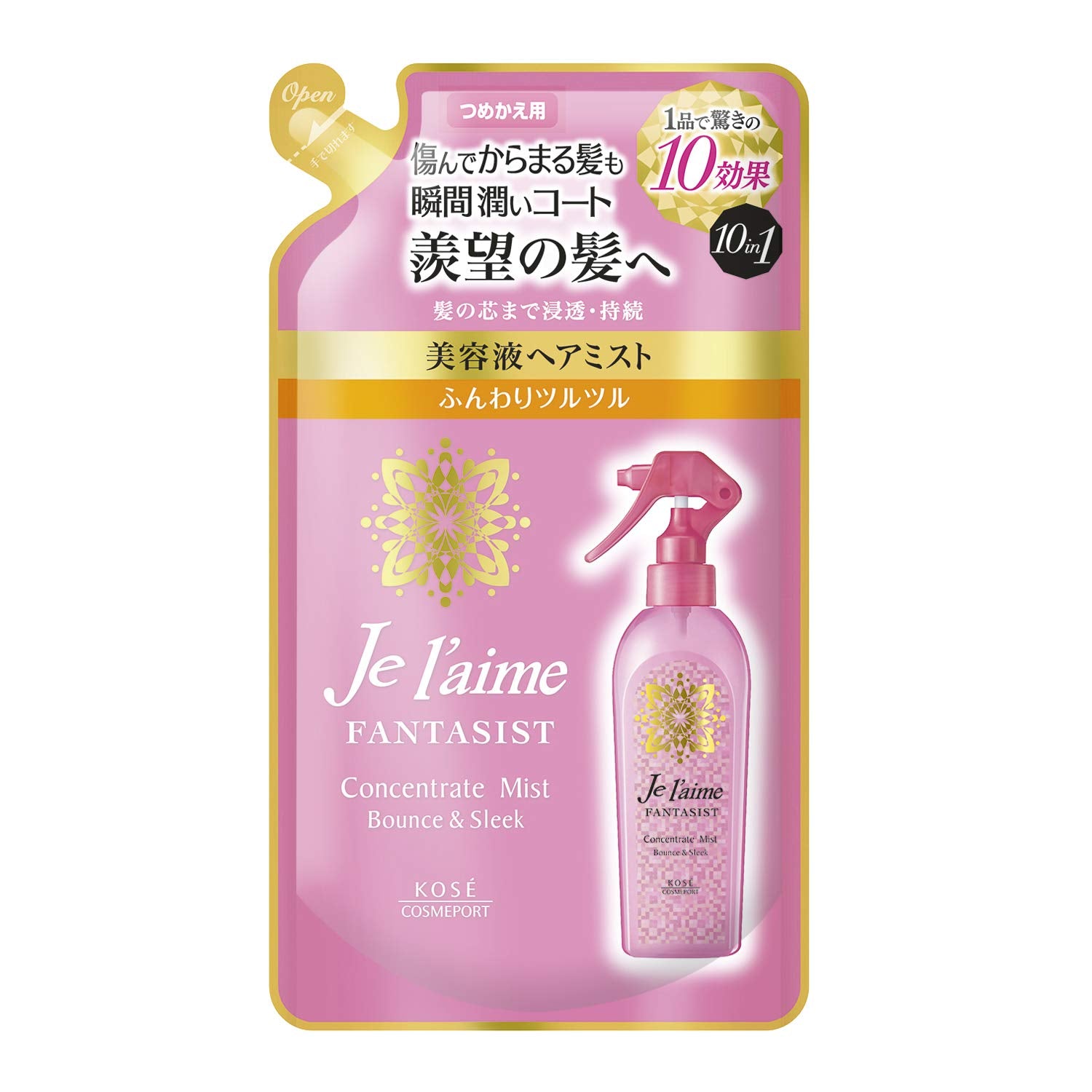 KOSE KOSE Jereme Fantasist Concentrate Mist Serum Hair Mist (Soft and Smooth) Refill 230mL