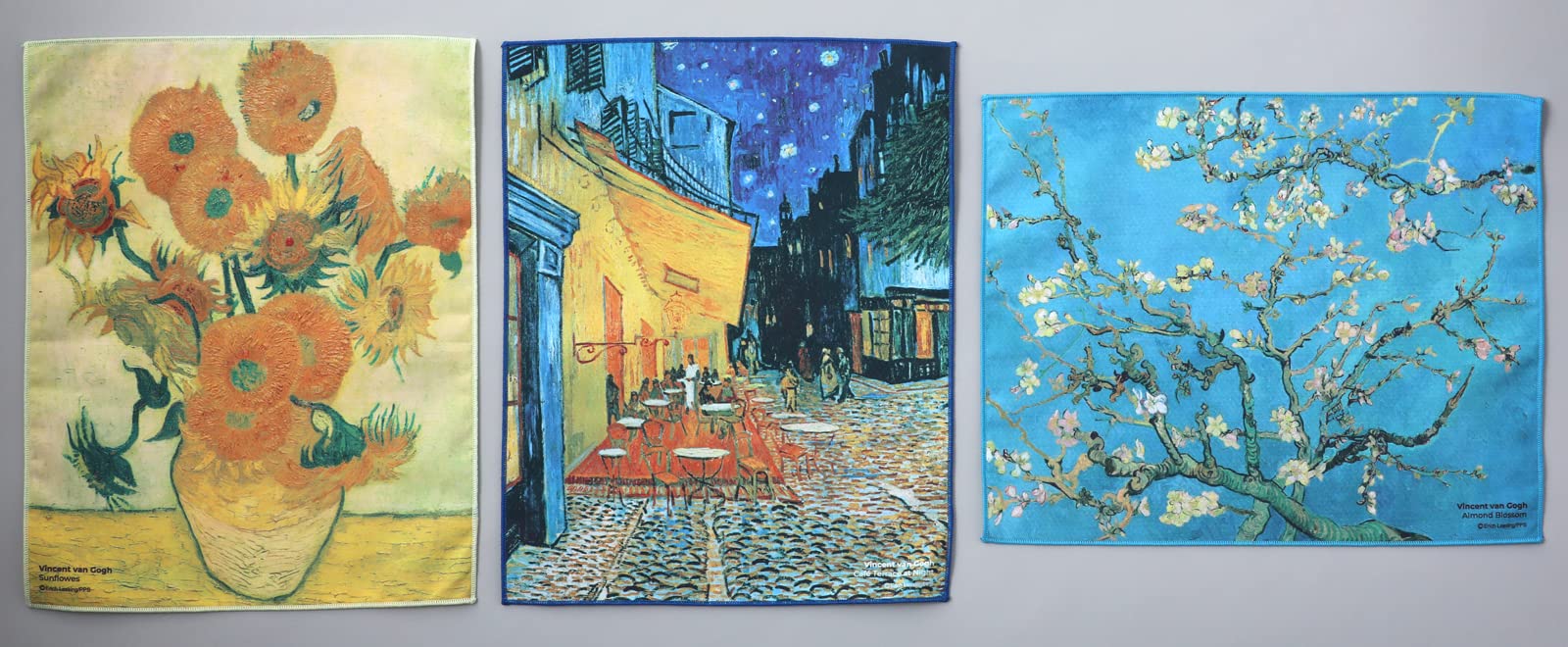 도레이(TORAY) 클리닝 크로스 24×19 cm 명화 트레시 고흐 꽃 피는 아몬드 나무 안경 닦아 휴대 클리닝 액정 화면 클리닝 렌즈 닦아