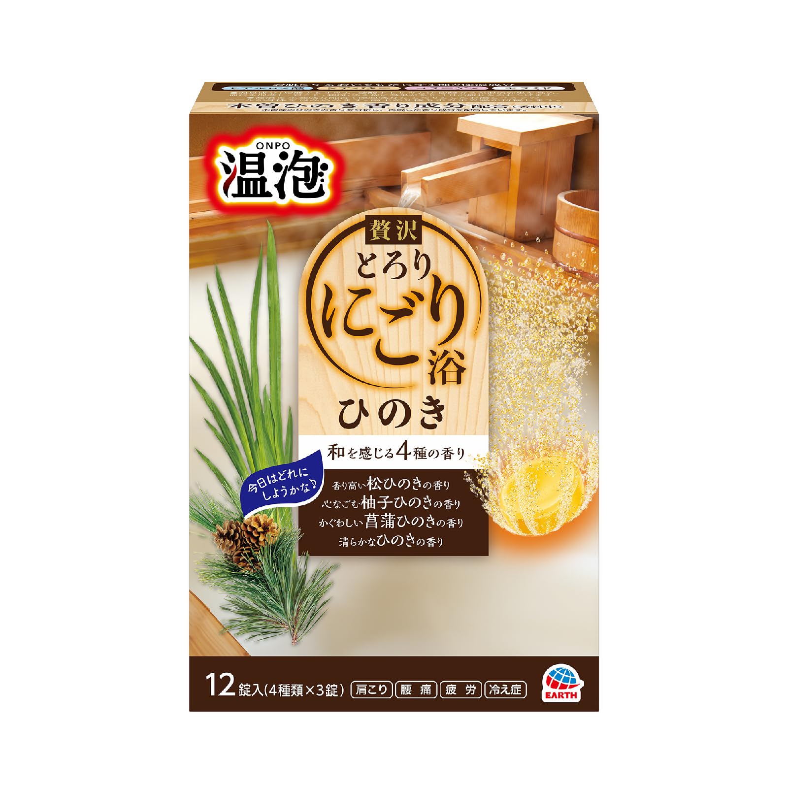 Warm foam luxurious cloudy bath Hinoki 12 tablets