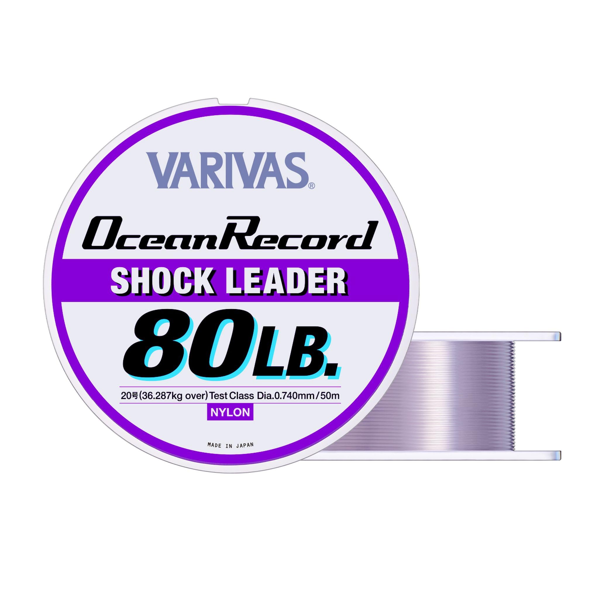 Maurice VARIVAS Leader Ocean Record Shock Leader Nylon 50m No. 20 80lb Misty Purple
