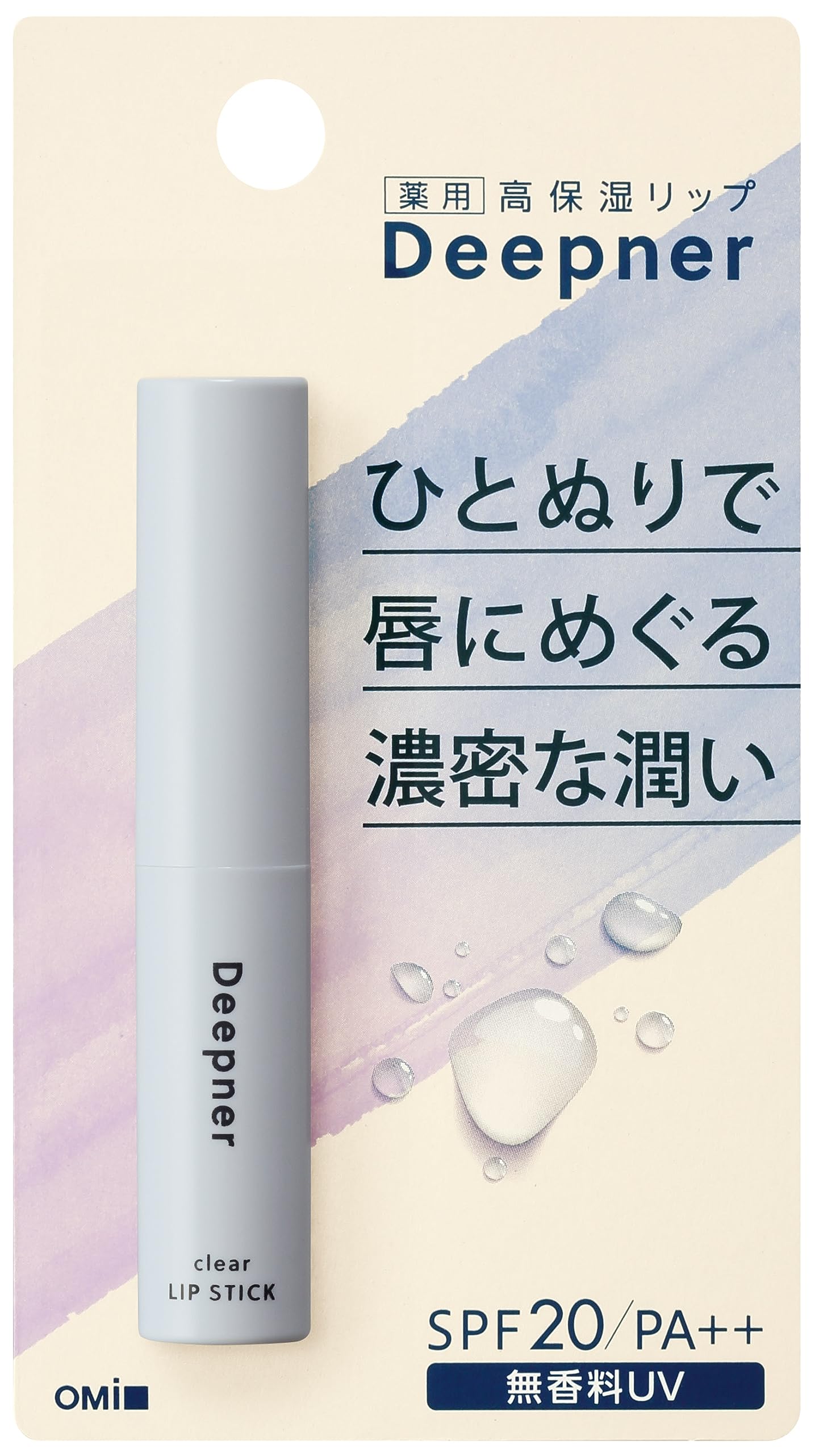 [Quasi-drug] Omi Brothers Mentum Deep Nur Lip Unscented UV 2.3g