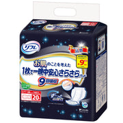 REFLE - A smooth pad that protects your skin all night with just one pad. Absorbs 9 times, 20 pads.