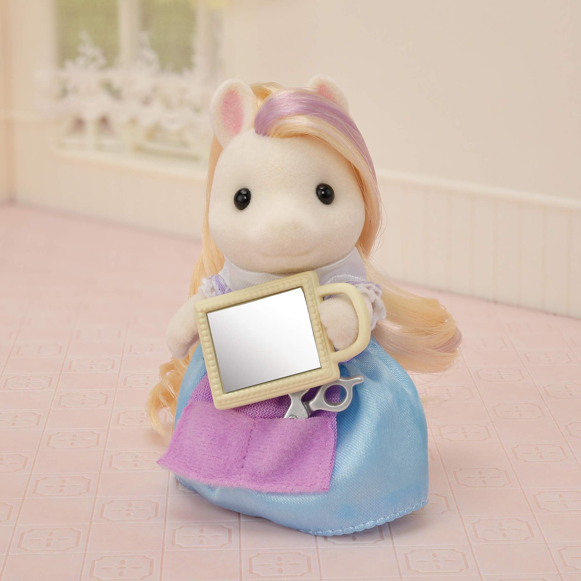 Tiệm làm tóc Sylvanian Families [Bộ làm tóc Pony sành điệu] Chứng nhận Fu-15 ST Mark dành cho Nhà búp bê đồ chơi từ 3 tuổi trở lên EPOCH