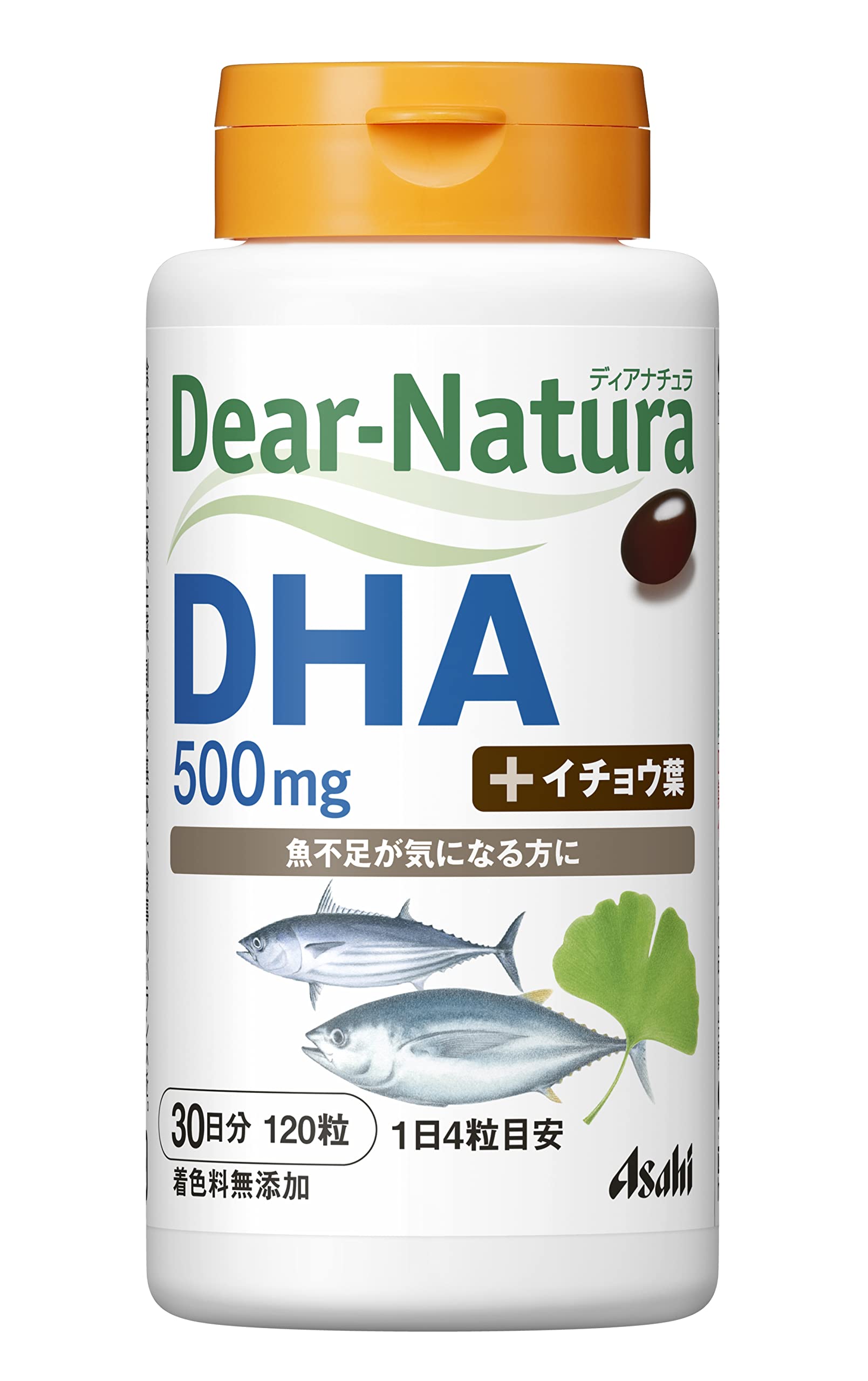 디아나츄라 DHA with 은행나무잎 120알 (30일분) 아사히 사프리 Dear-Natura 국내 공장에서 생산