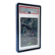 Yorozu Labo PSA Exclusive Display Case, UV Protection, Sliding Opening and Closing, High Grade Aluminum Frame Specification, Appraisal (Blue)