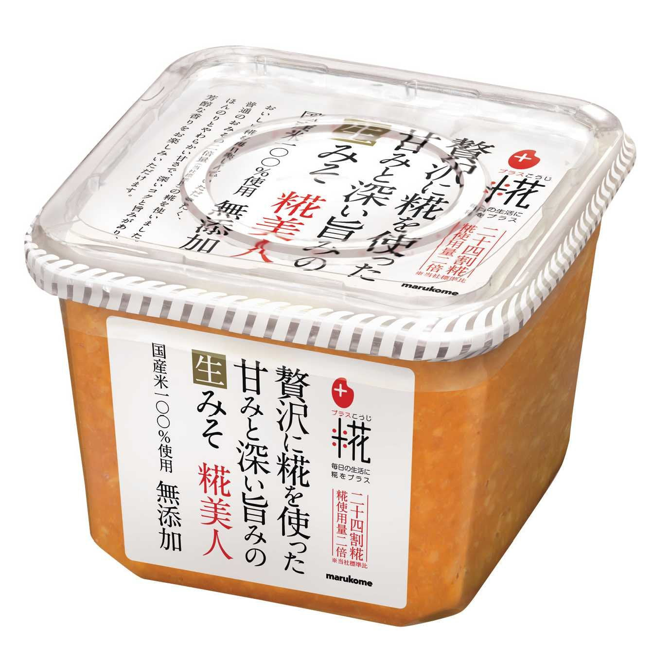 [Marukome] Koji Bijin Raw Miso Plus Koji Additive-Free Miso Soup <Using 100% Domestic Rice> Miso Soup 650g