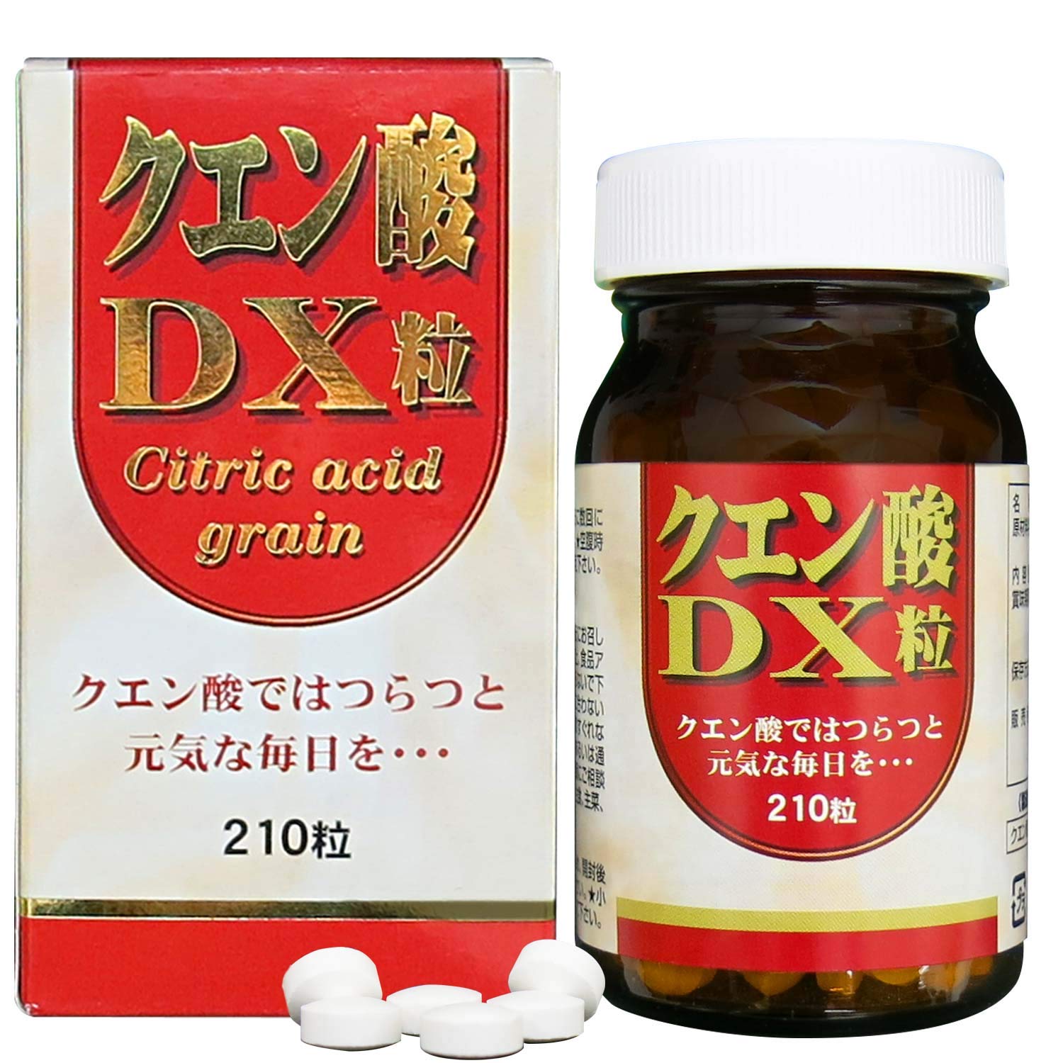 Yuuki Pharmaceutical Citric Acid DX Tablets 30 Days 210 Tablets Supplement Edible Domestic Tablets