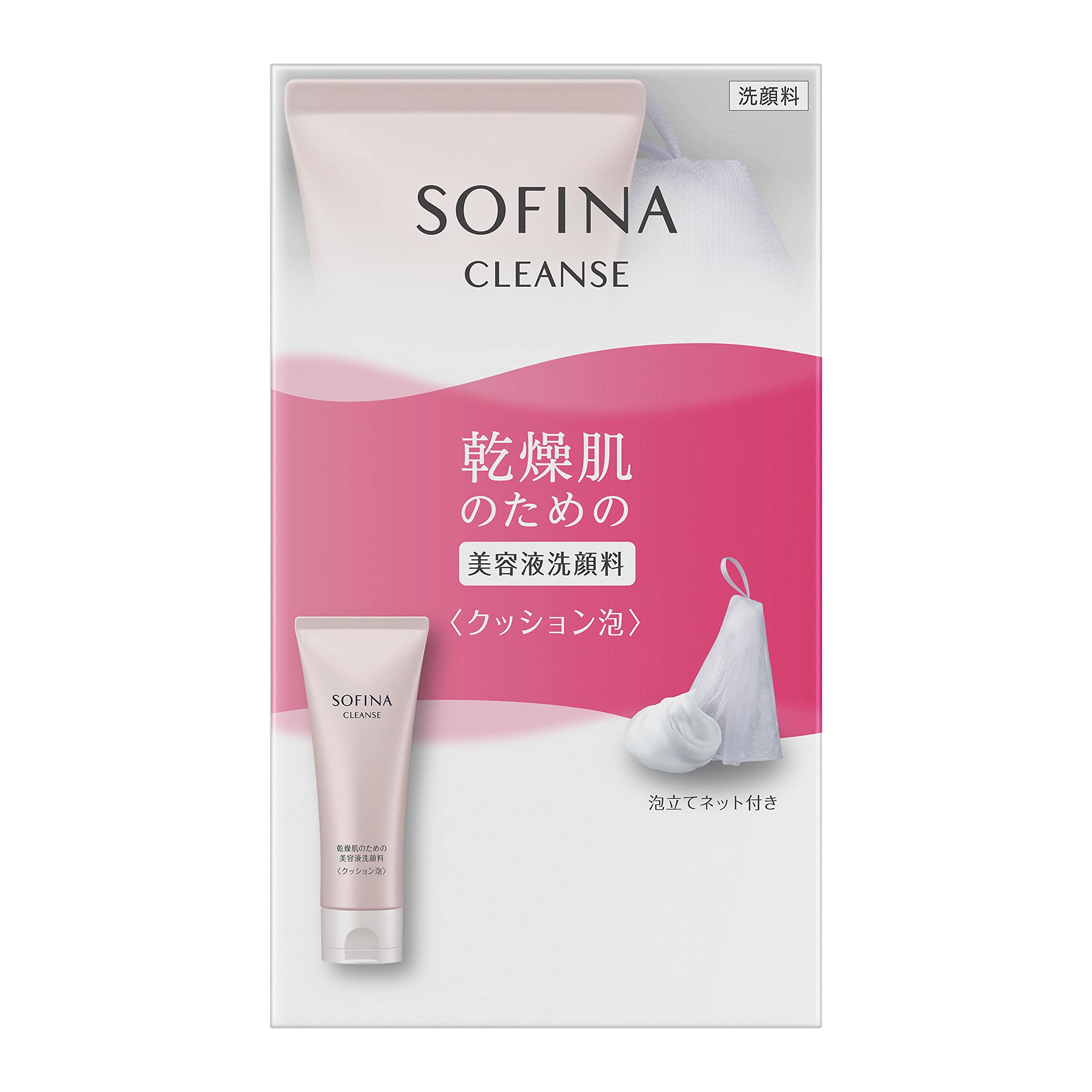 Sofina beauty serum face wash for dry skin cushion foam 120g