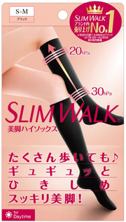 Slim Walk Compression Socks Beautiful Legs High Socks S-M Black Compression Socks AskDoctors Calf Sole Arch Support