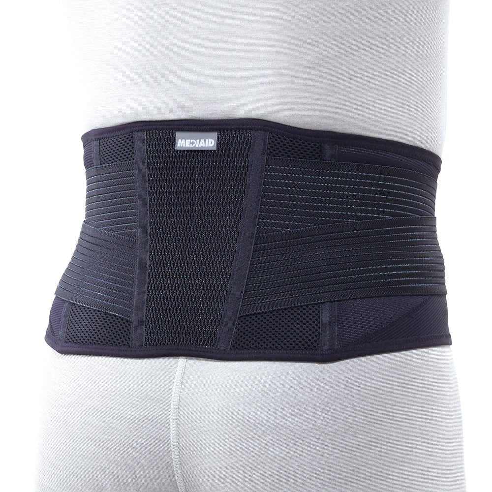Media Aid Supporter Bảo Vệ Chắc Chắn Eo Active L Đen Unisex Eo Supporter Corset Nhật Bản Sigmax 338103