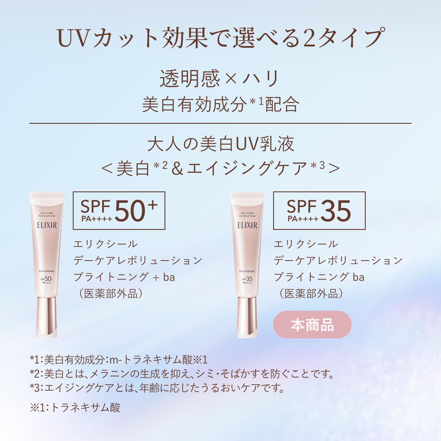 에릭 씰 UV 유액 데이 케어 레볼루션 브라이트닝 +ba [2025년 모델] 35mL 의약부외품 SPF35・PA++++ 아침용 일중용 유액 화장 기초
