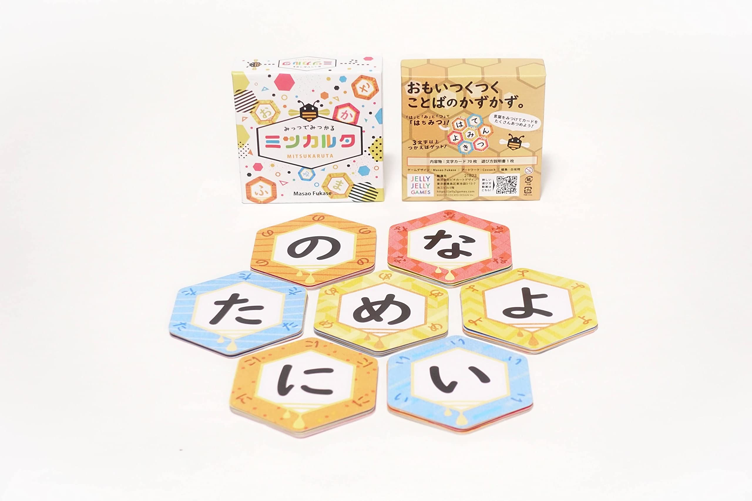 굿토이 2025 어워드 수상작! JELLYJELLYGAMES ミツカルタ 3～7文字から一発逆転も！ A new sensation word game where you search for letters and create words. 2~6명이 즐길 수 있는 보드게임.
