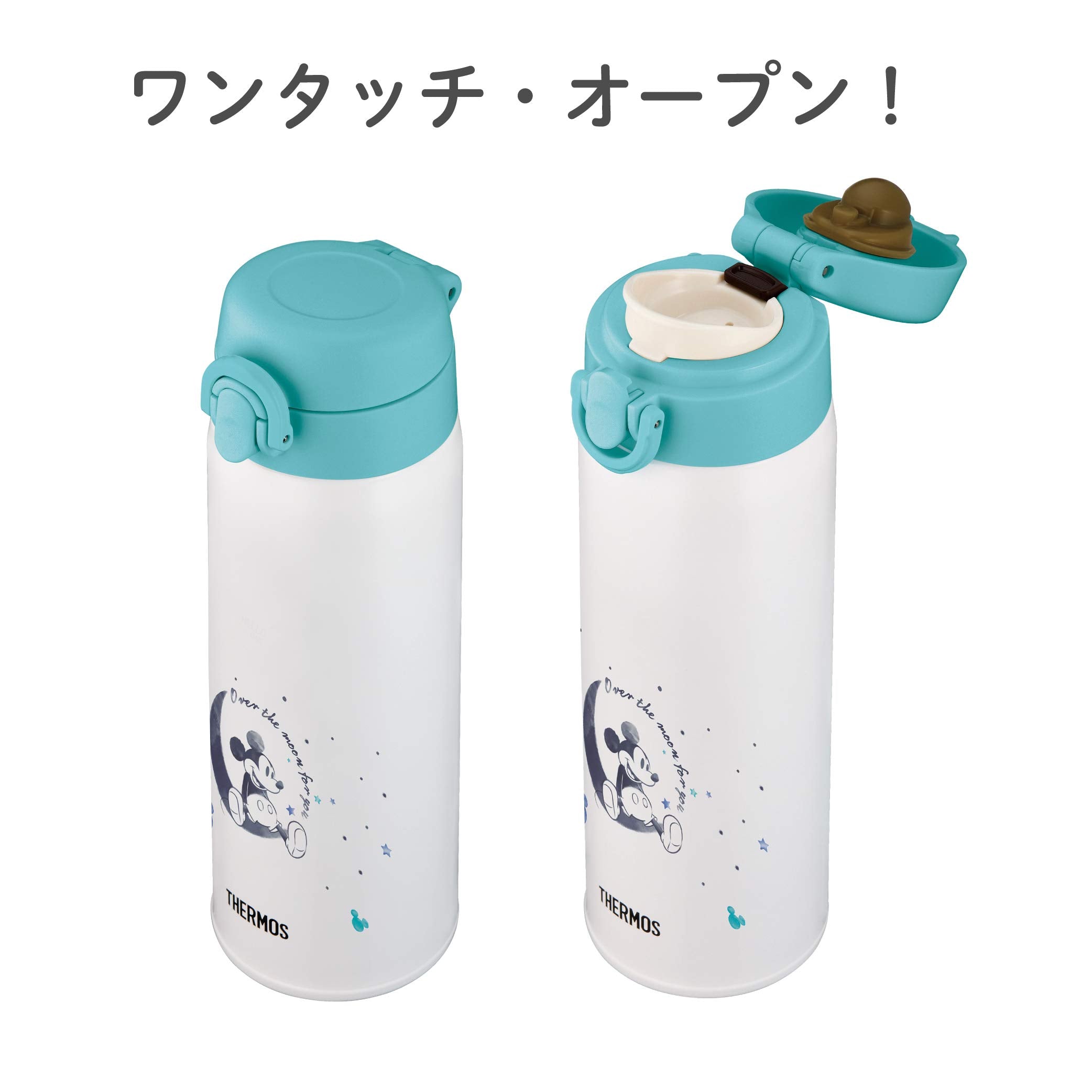 써모스(THERMOS) 조유용 스테인리스 병 미키 밀크 만들기에 최적인 스테인리스제 마법 병 용량 0.5L 500ml JNX-502DS (MCY)