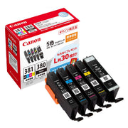 Canon Genuine Ink Cartridge BCI-381(BK/C/M/Y)+380 5 Color Multi-Pack BCI-381+380/5MP Length: 5.3cm Width: 13.9cm Height: 10.75cm