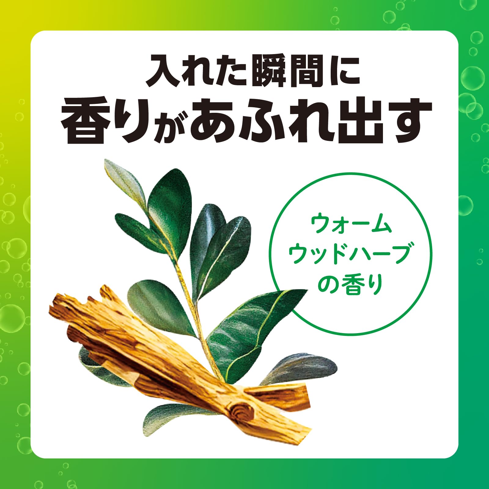 Warm Foam Dekamaru Warm Wood Herb Scent 4 Tablets