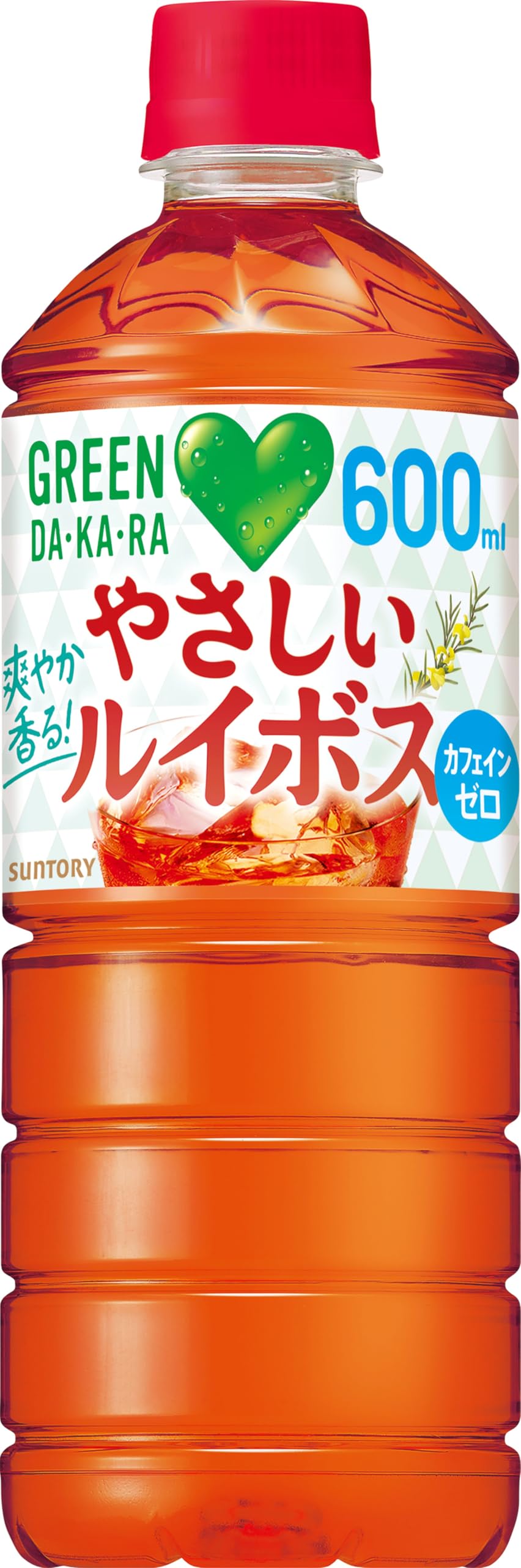 GREEN DA・KA・RA (Green Dakara) Suntory Green Dakara Easy Rooibos Tea Caffeine-free 600ml x 24 bottles