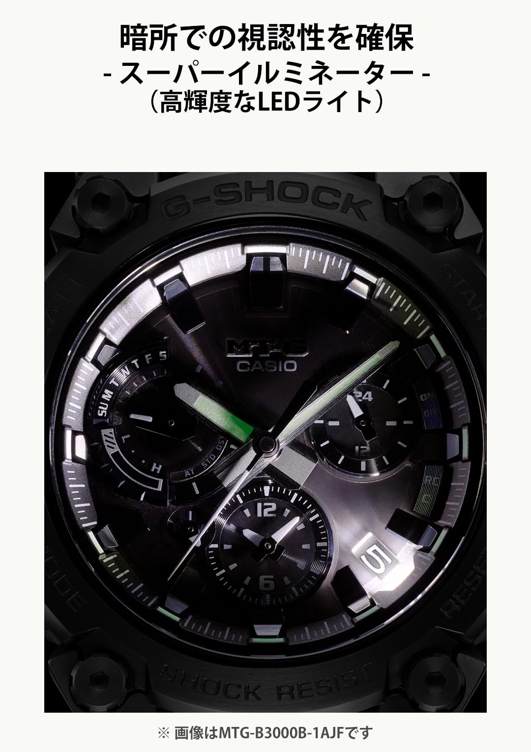 [Casio] G-Shock Watch [Domestic Genuine Product] MT-G Bluetooth Equipped with Radio Solar MTG-B3000B-1AJF Men's Black
