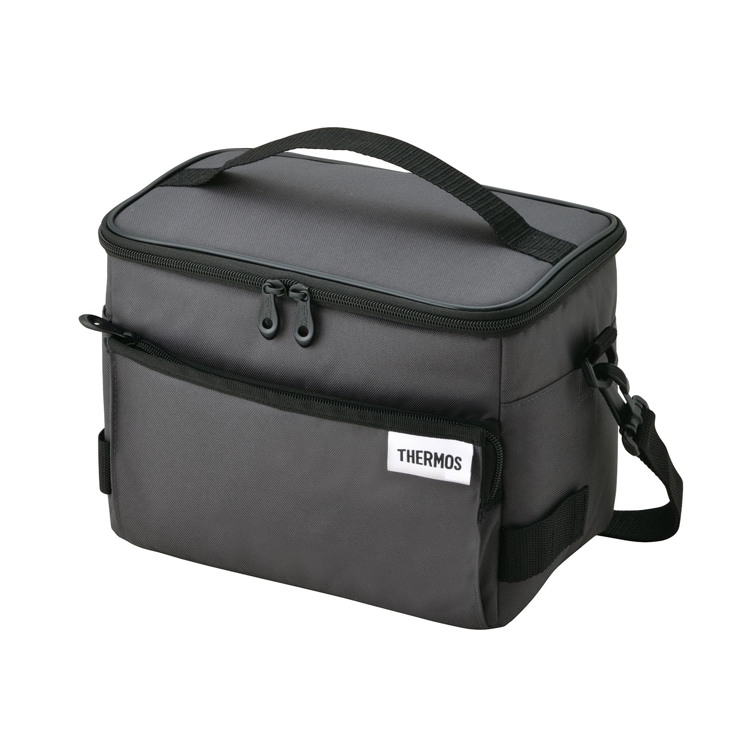 Thermos Soft Cooler 5L Black RFD-005 BK Cooling Bag 5 Layer Insulation Structure Foldable and Compact Water Repellent Fabric Box Type