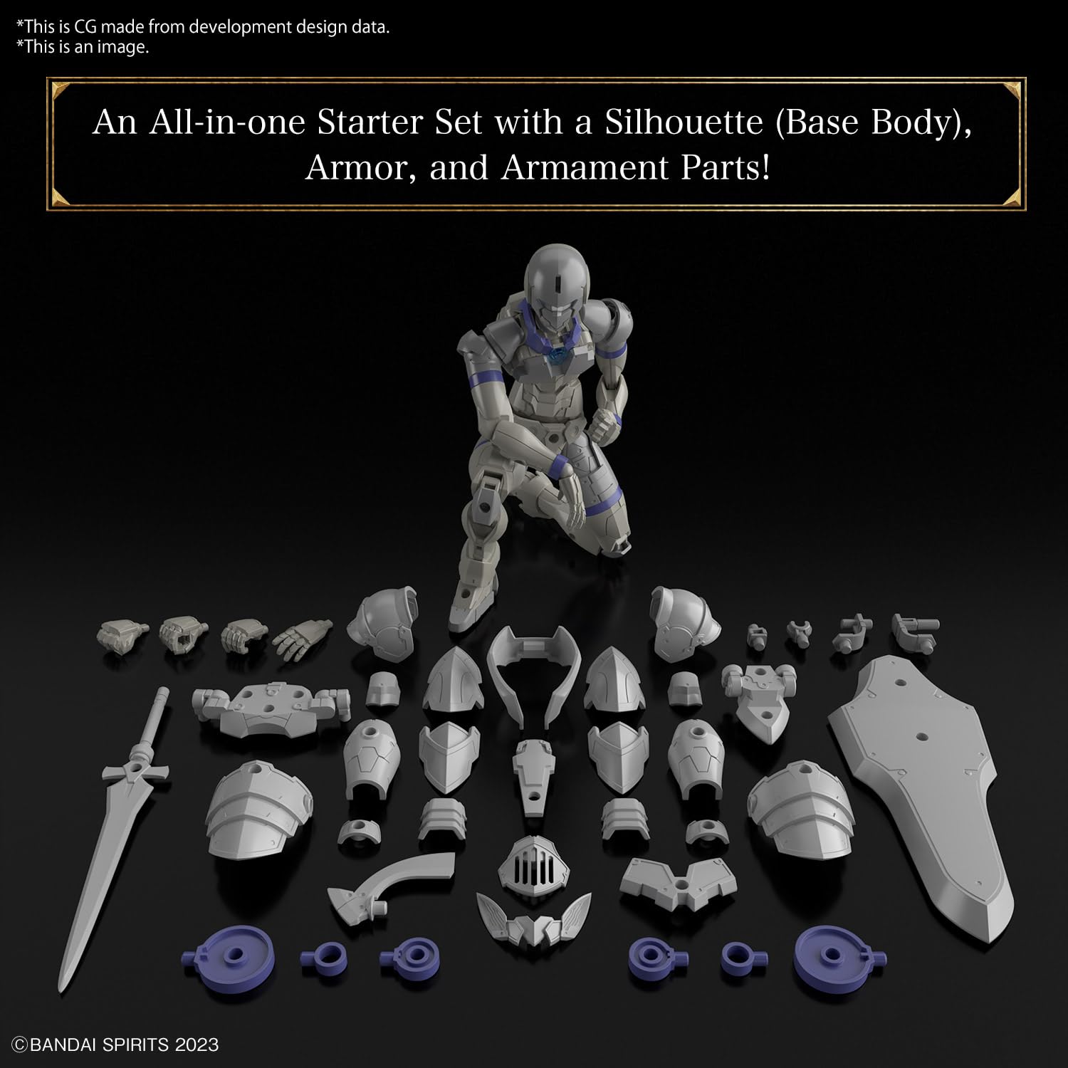 30MF Liber Knight color-coded plastic model