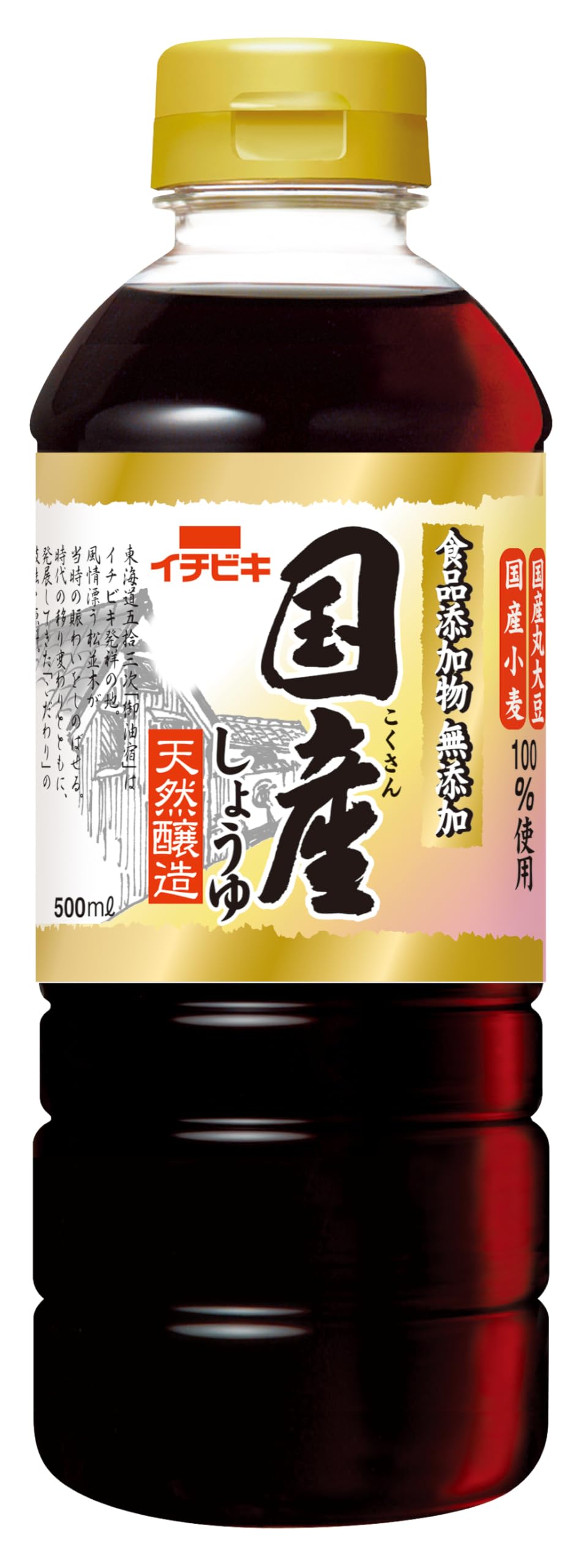 Ichibiki additive-free domestic soy sauce 500ml