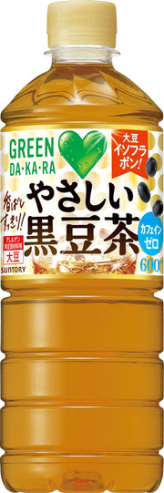 GREEN DA・KA・RA (Green Dakara) Suntory Easy Black Bean Tea Caffeine Free 600ml x24 bottles