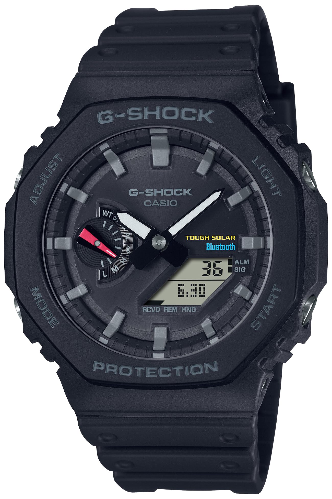 [Casio] G-Shock Watch [Domestic Genuine Product] Equipped with Bluetooth Solar GA-B2100-1AJF Men's Black