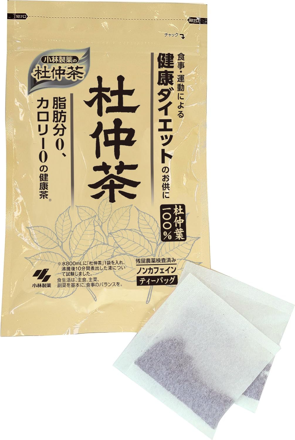Kobayashi Pharmaceutical's Tochucha Tochucha [Healthy tea with 0 fat and 0 calories, tea bag type] [Nutritional supplement / 30 bags]