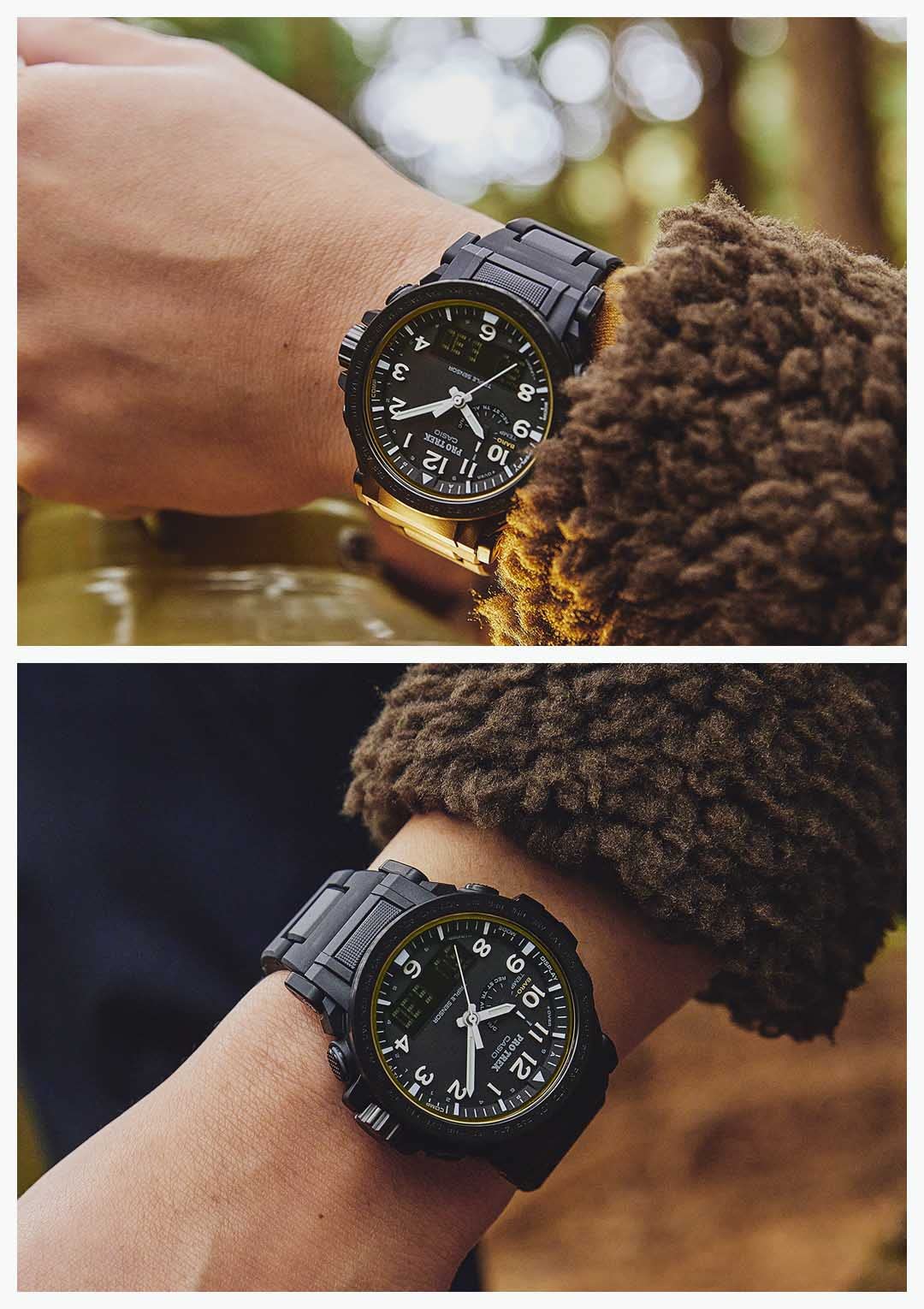 [Casio] Protrek Watch [Domestic Genuine Product] Climber Line Radio Solar Biomass Plastic PRW-51FC-1JF Men's Black