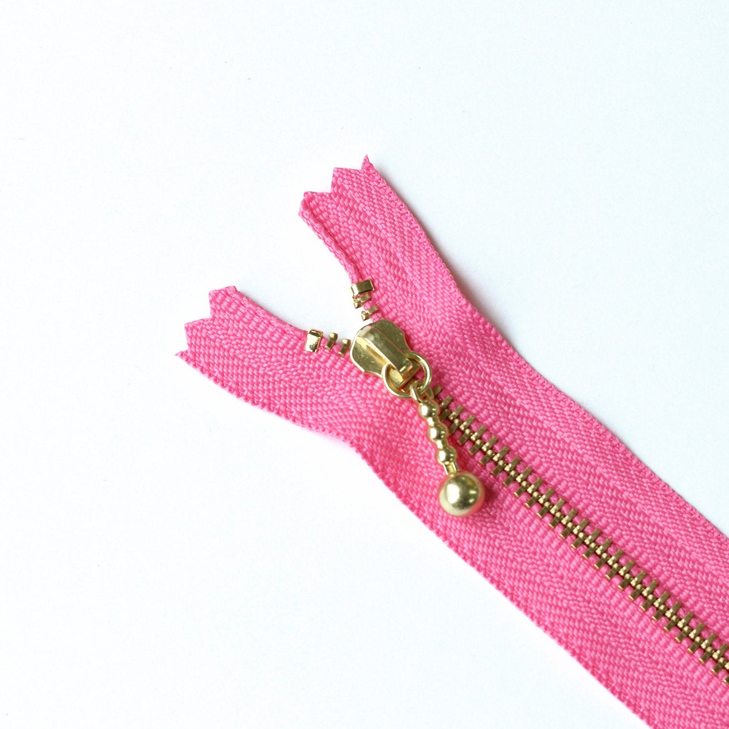 Y.K.K Beaded Zipper Gold MIX 10cm 1 piece each in 10 colors 3G10-10MIX