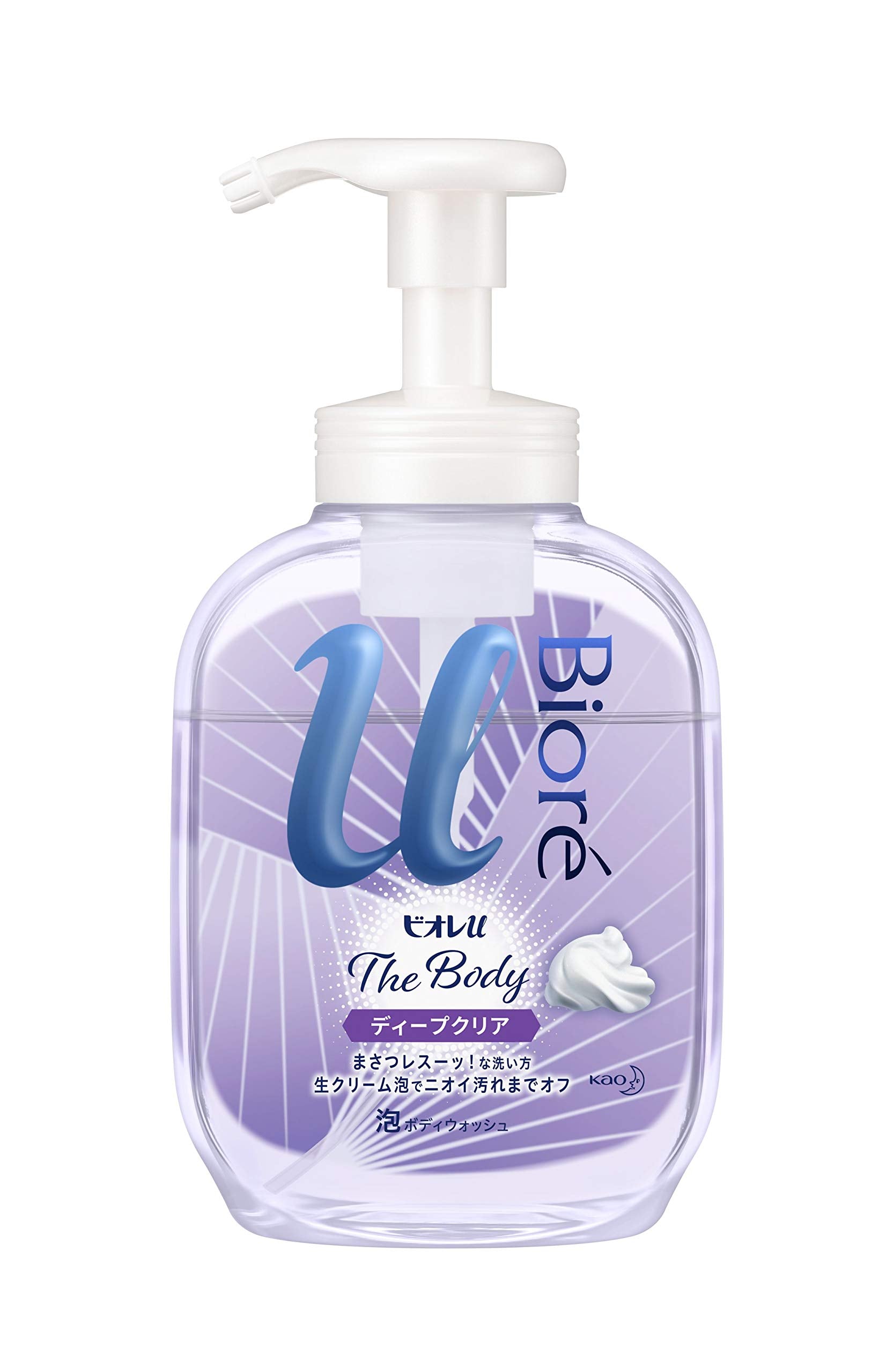 ※ 구품 ※ 비올레 u 비올레 u 더 바디 〔 The Body 〕 거품 타입 딥 클리어 하발 신선한 향기 펌프 540ml 「고 윤활 처방의 생 크림 거품」 바디 비누 상쾌한 하발 신선한 향기 본체