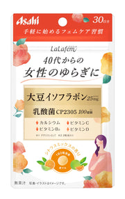 Asahi LaLafem Citrus Mix Fragrance 30 Days 60 Tablets Soy Isoflavone Lactic Acid Bacteria CP2305