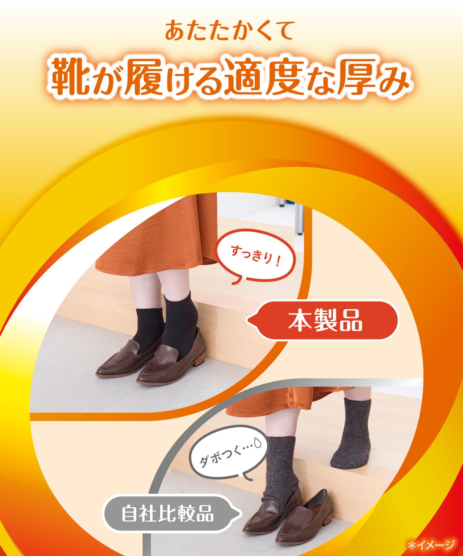 [Okamoto] Cocopita Warm Socks, Half Socks, Warm Toes, Cold Protection, Heat Retention, Warm, Women's, Black, 23~25cm