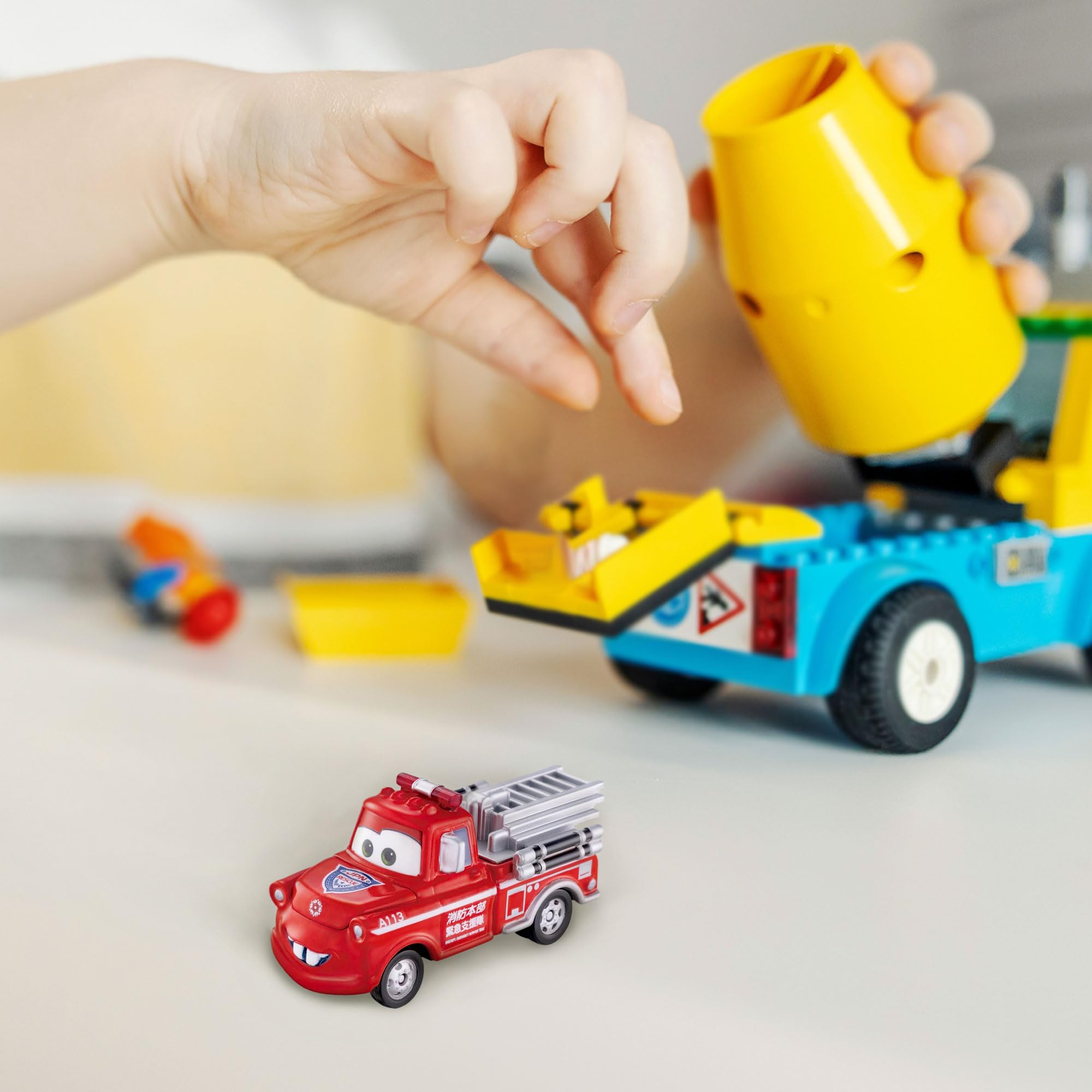 Takara Tomy Disney Cars Tomica C-38 Meter (Fire Engine Type) Mini Car Toy Ages 3+