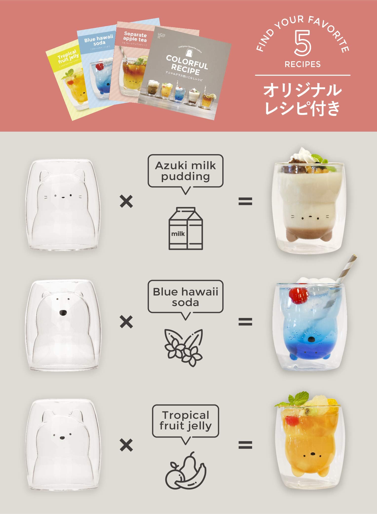 CB Japan Heat-resistant Glass [Cat] 270ml Non-condensing 2-layer structure Warmable in microwave Dishwasher safe Heat-resistant animal glass UCA