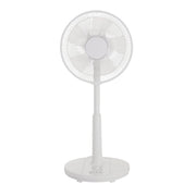 Basic living room fan, oscillating head, with timer function, 3 levels of airflow adjustment, white, blade diameter 30cm
